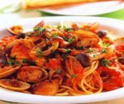 Spaghetti Saus Tomat Kerang