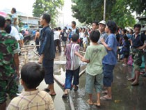 Api Lalap Pemukiman Padat di Manggarai