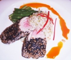 Tuna Berbumbu dengan Risotto