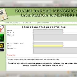 Situs Web Siap Tampung Class Action Tarif Tol 