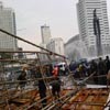 Pengendara Tonton Billboard SBY Ambruk, Bundaran HI Macet 3 Km