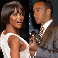 Hamilton Ketahuan dengan Naomi Campbell