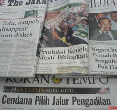 Tempe Mulai Geser Soeharto