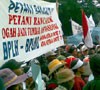 Aksi Petani di Gedung Sate