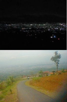 Pesona Indahnya Bandung Malam Hari dari Caringin 3