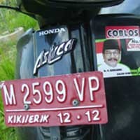 Motor Berplat Merah di Kampanye Pakde Karwo
