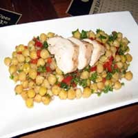 Chicken Charmoulla and Chick Peas