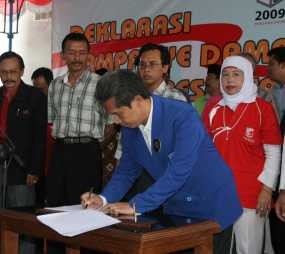 2 Parpol Absen Ikuti Deklarasi Kampanye Damai di Yogya