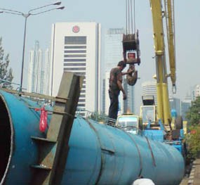 Crane Berhasil Diperbaiki, Kemacetan Sudirman Mengurai