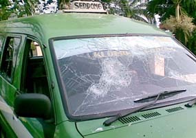 Tidak Solider, Jonatan Sopir Plat Kuning Dipukuli Rekannya