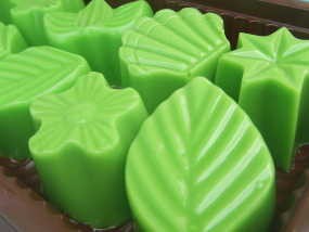 Ehm, Lembutnya... Puding Pandan