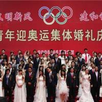 Pembukaan Olimpiade Diwarnai Nikah Massal