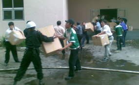 Salah Satu Gedung Bio Farma Terbakar