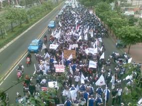 Tuntutan Hapus Outsourcing Ditolak Depnaker