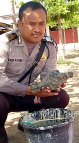 Nelayan Tuban Temukan Mortir Sisa Perang Dunia II