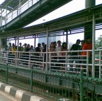 Sopir Mogok, Penumpang TransJ Koridor III Antre 10 Meter