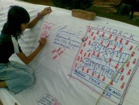 Aktivis HAM Peringati Hari Perdamaian Secara Sederhana