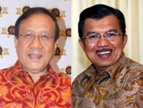 Lebaran, JK-Akbar Berpelukan