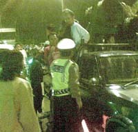 Polisi Tertibkan Malam Lebaran