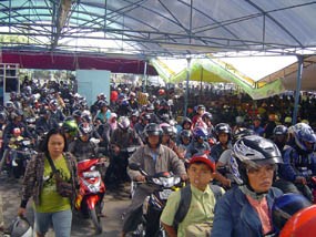 Arus Balik Pelabuhan Ketapang Masih Didominasi Roda Dua