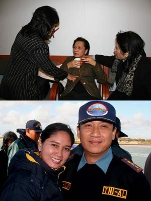 Tamu VIP KRI Sultan Iskandar Muda Teler Usai Manuver