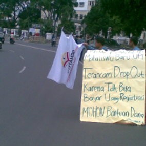 15 Mahasiswa Baru Terancam DO, Mahasiswa UPI Galang Dana