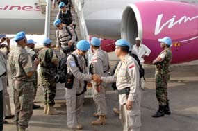 Kontingen Polisi Indonesia Tiba di Darfur