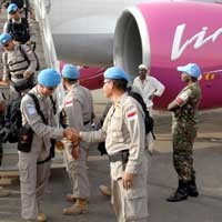 Kontingen Polisi Indonesia Tiba di Darfur