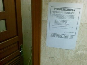 Deplu, Depnaker, Depag dan Depkum HAM Boros Listrik