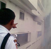 Api Mengamuk di Hotel Hilton