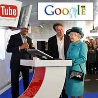 Ratu Inggris Satroni Google, Upload Video YouTube