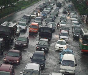 Jalan Protokol Jakarta Macet 