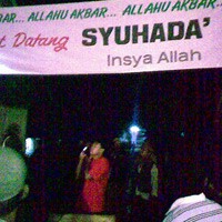Spanduk Selamat Datang Syuhada Terpampang di Tenggulun