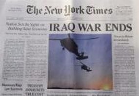 Edisi Khusus New York Times Palsu: Perang Irak Berakhir!