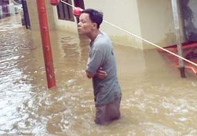 Banjir di Cawang Mulai Surut