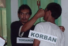 Rekonstruksi Pembunuhan Caleg Hanura, Korban Dipukuli Berulang Kali