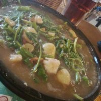 Hangat Lezat Kangkung Hotplate dan Mi Tarik