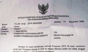 DPR Tolak Anggaran Rp 90 Miliar untuk KPK