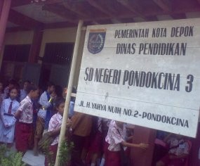 Kepak Partai Gerindra Singgah di SD di Depok 