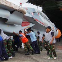 2 Sukhoi Tiba di Lanud Sultan Hasanuddin