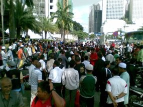 Kedutaan AS di Malaysia Tak Luput Didemo Umat Islam