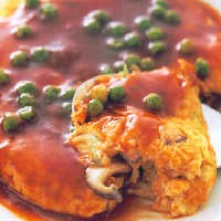 Dadar Jamur Saus Kacang Polong