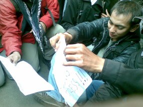 2 Wartawan Terbunuh di Gaza, SWB Gelar Aksi Unjuk Rasa