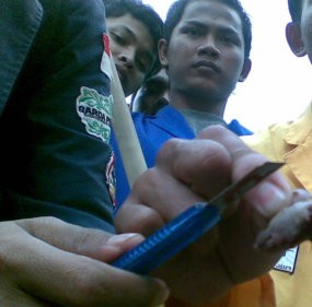 Mahasiswa Sembelih Tikus Korup di HI 