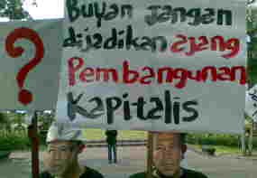 Walhi Bali Demo Tolak Investor Kelola Danau Buyan