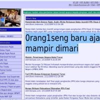 Situs Pajak Disusupi Orang Iseng 
