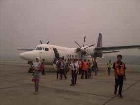 Jarak Pandang Membaik, Bandara SSK Pekanbaru Kembali Dibuka