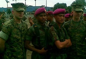 Marinir AS dan RI Gelar Operasi Perdamaian
