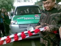 Mobil Sosialisasi Pemilu Masuk Kampung 