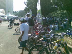 Ribuan Warga Goes Sepeda di Jalanan Jakarta